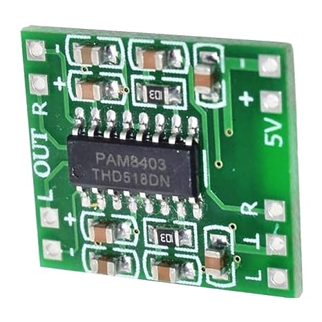 PAM8403 DC 5V Class D Mini Digital Audio Amplifier Board Module Green pack of (1)