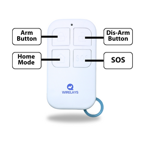 Wirelays GSM Remote for Home Shop Office/ 433Mhz Remote/ Remote for Door/window sensor