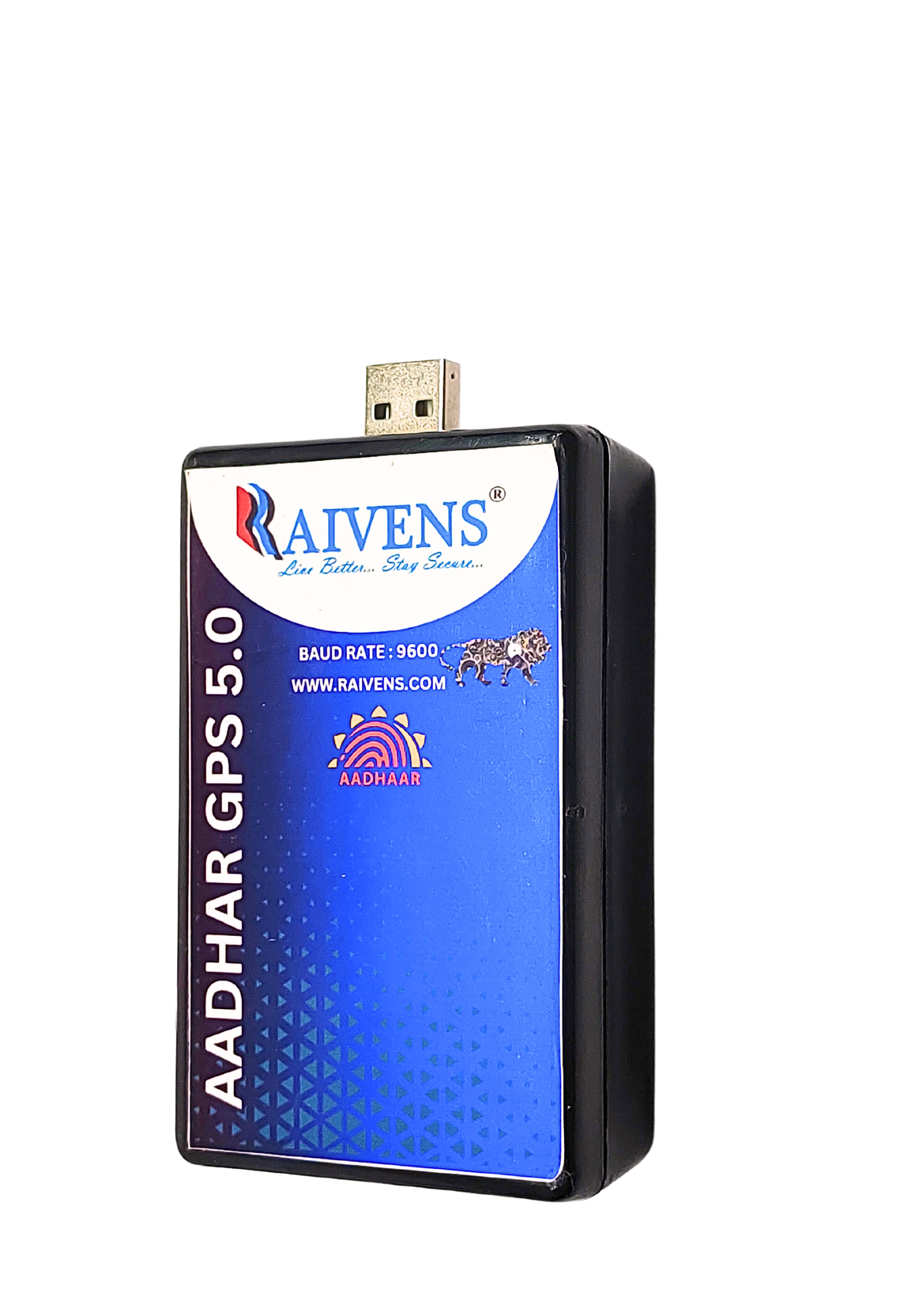 RAIVENS USB GPS 5.0 Receiver for Aadhaar Centers AAdhar GPS,uidai gps