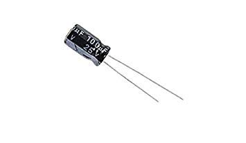 25V 100uF Electrolytic Capacitor – 6.3 x 11 mm Pack of 10