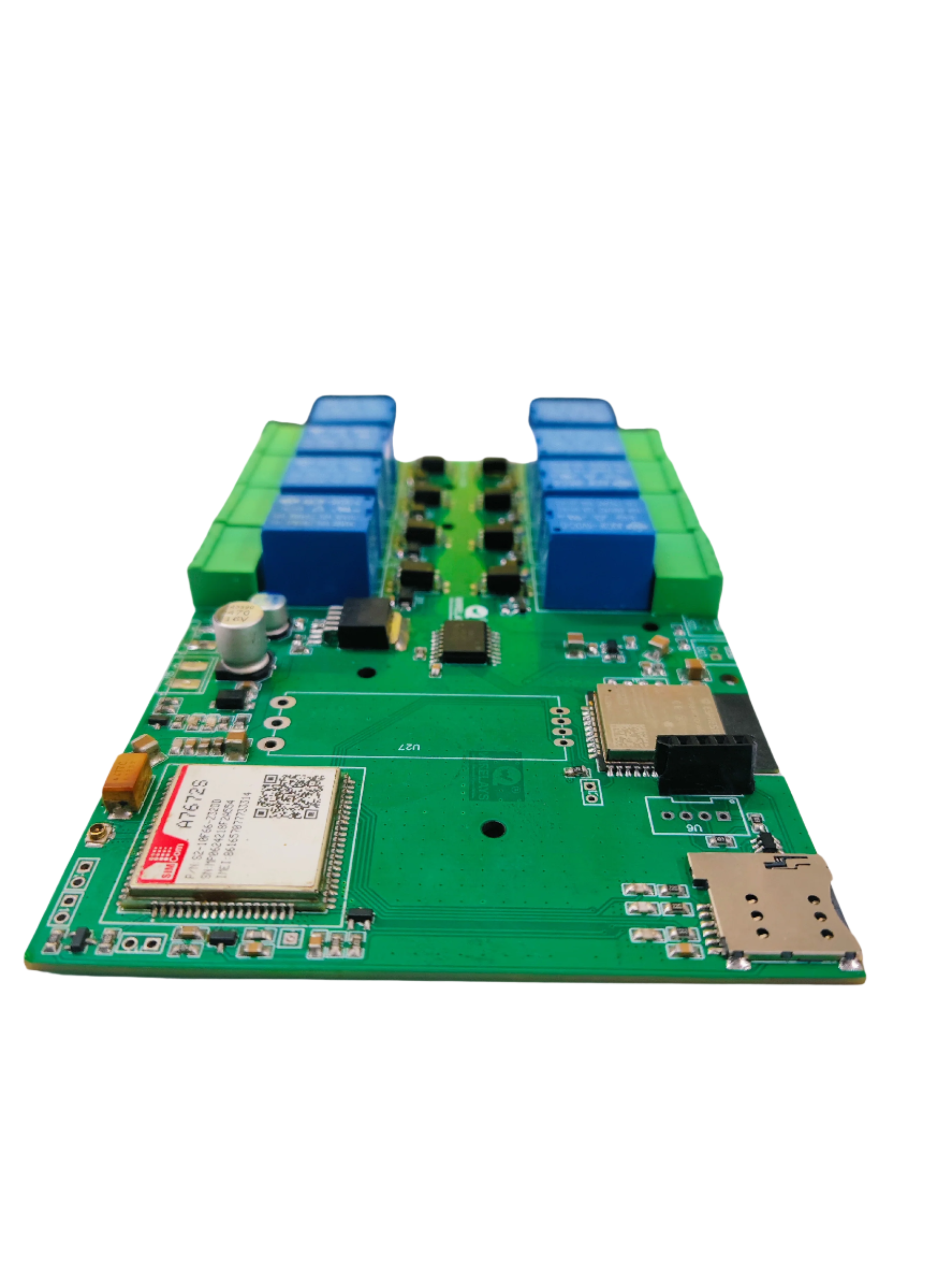 Wirelays A7672S-Based 4G IoT 8 Channel Relay Control Board