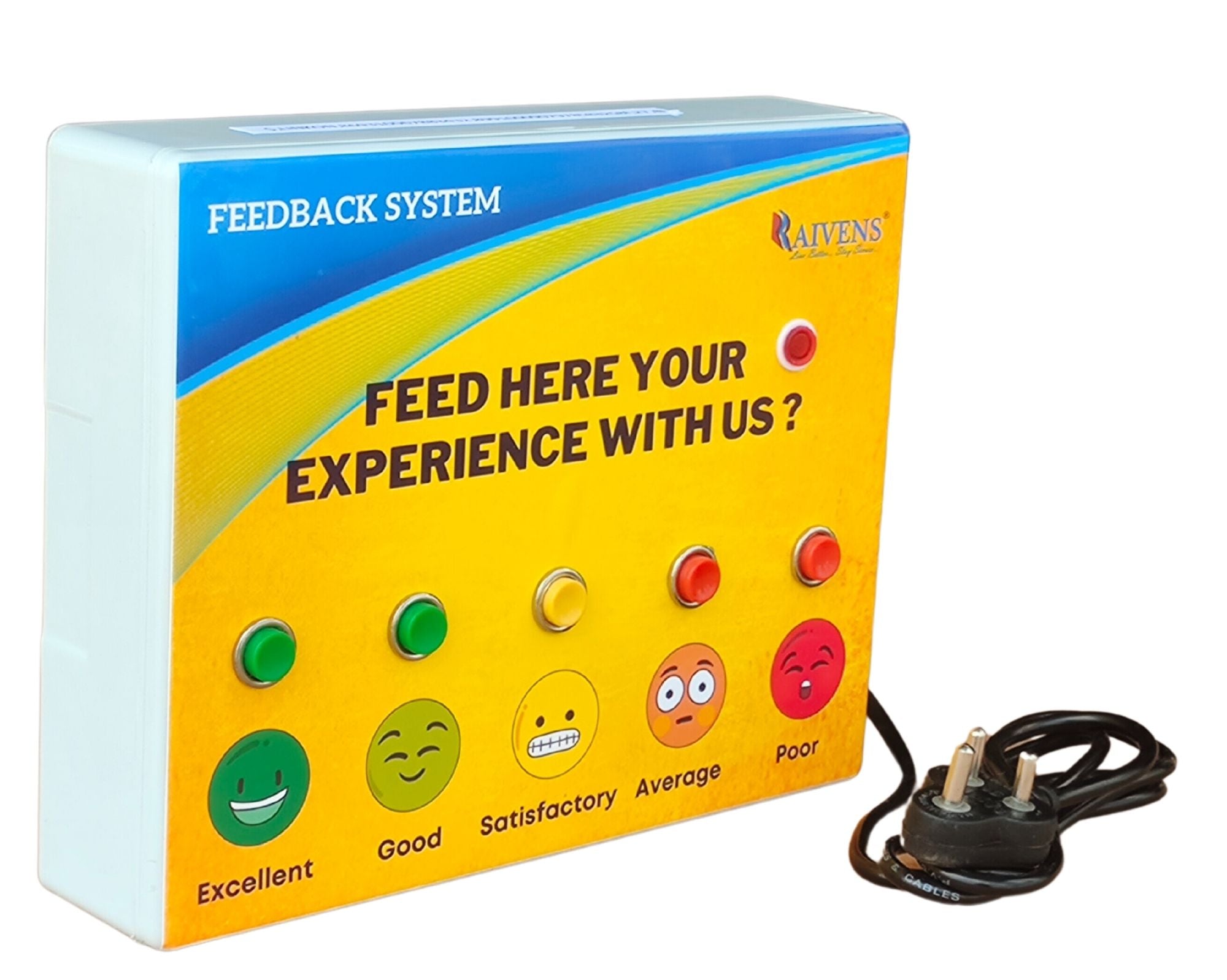 Raivens RVNS01 Customer Feedback System for (Cafeteria/Office/Store/)